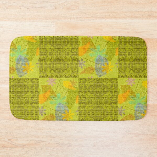 Item preview, Green Woven Tiki Patchwork designed and sold by ZENDYtechSTYLE.