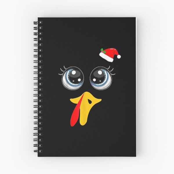 Item preview, Thanksgiving Turkey Face With Santa Hat Matching Family Xmas designed and sold by Delores Kinder.