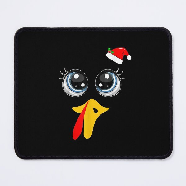 Item preview, Thanksgiving Turkey Face With Santa Hat Matching Family Xmas designed and sold by Delores Kinder.