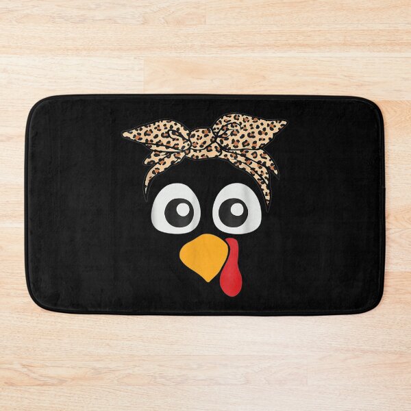 Item preview, Turkey Face Leopard Headband Womens Thanksgiving Pilgrim designed and sold by Delores Kinder.