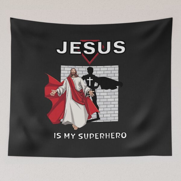 Item preview, JESUS IS MY SUPERHERO designed and sold by Wheeler-Styl3.