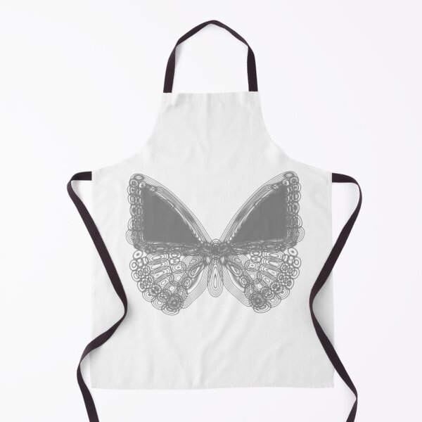 Item preview, Grey line butterfly design designed and sold by Elonium.
