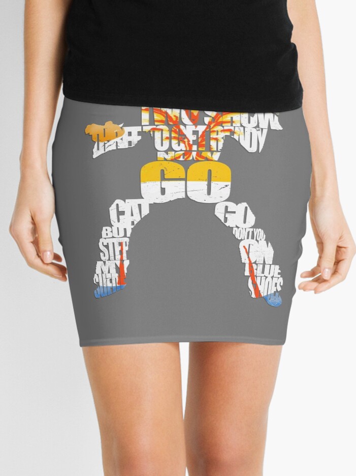 Blue Suede Shoes Elvis Lyrics Mini Skirt for Sale by DOOLALLY Redbubble