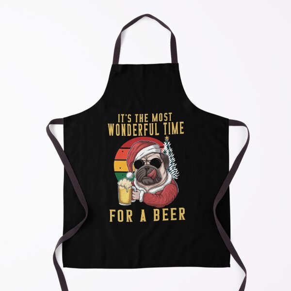Item preview, It's The Most Wonderful Time For A Beer Pug Dog Lovers designed and sold by Delores Kinder.