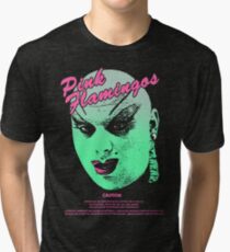 PINK FLAMINGOS Divine Design Tri-blend T-Shirt