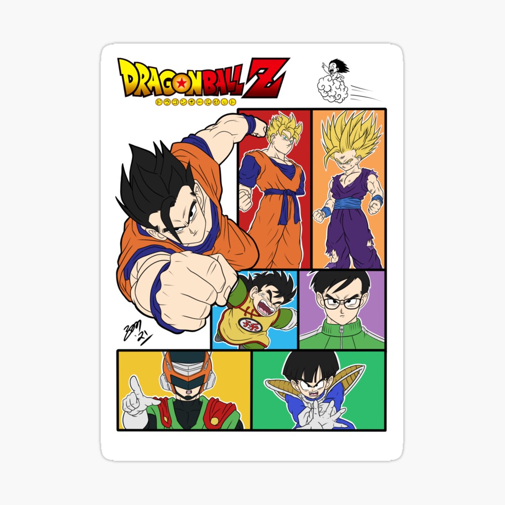 Dragon Ball z Manga page - Gohan Art Board Print by Hierax