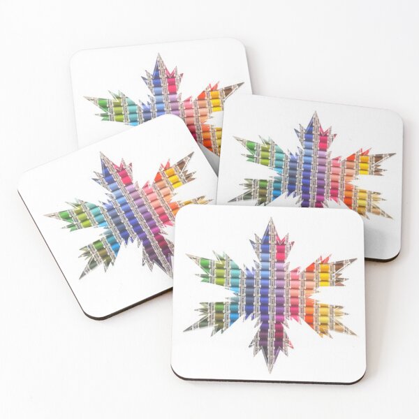 Item preview, Holiday Rainbow Threads Star by Iritof designed and sold by iritof.