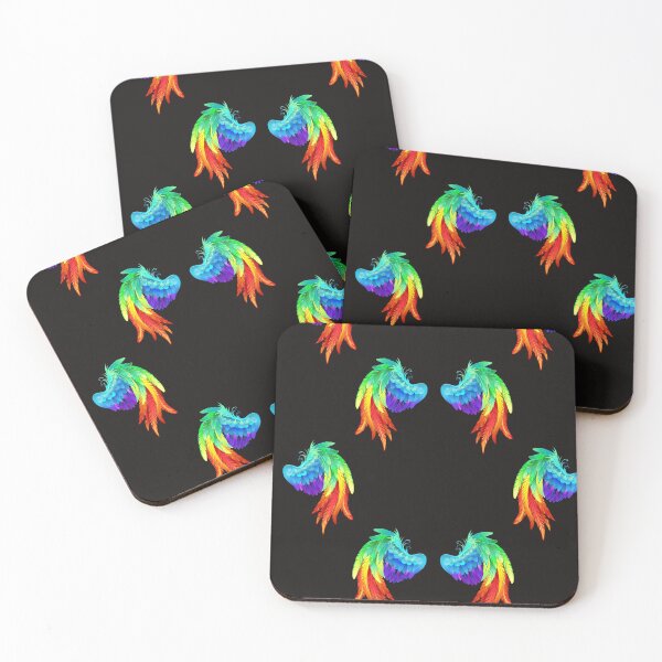 Item preview, Rainbow Angel Wings, Colorful Feathers Design designed and sold by Constant Readers.