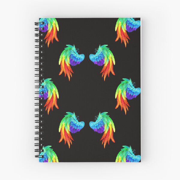 Item preview, Rainbow Angel Wings, Colorful Feathers Design designed and sold by Constant Readers.