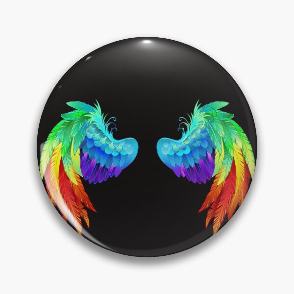 Item preview, Rainbow Angel Wings, Colorful Feathers Design designed and sold by Constant Readers.