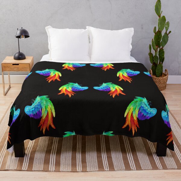 Item preview, Rainbow Angel Wings, Colorful Feathers Design designed and sold by Constant Readers.