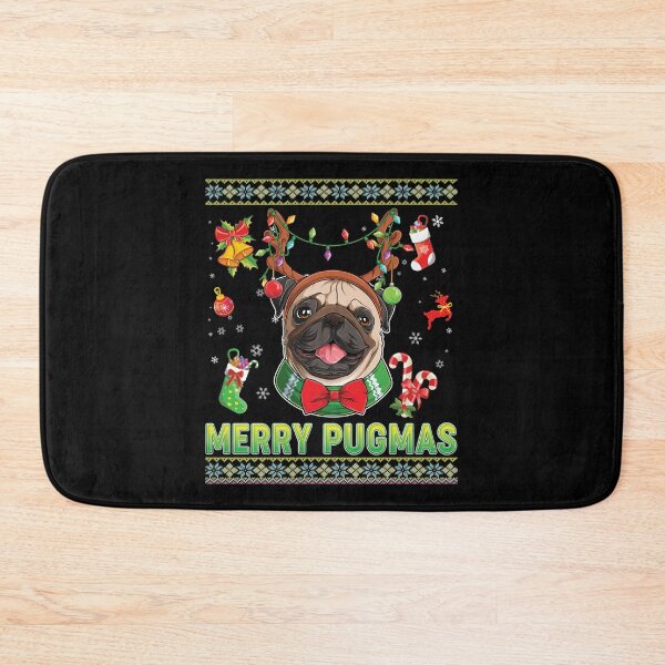Item preview, Merry Pugmas Pug Dog Christmas Lights Xmas Sweater Ugly Gift designed and sold by Delores Kinder.