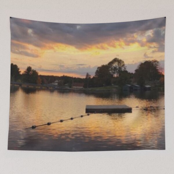 Item preview, Sunset over the Magnetawan River - Northern Canada designed and sold by House of Hartz by: Dominique11.