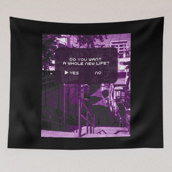 Item preview, Existential Vaporwave design. Want a Whole New Life design designed and sold by D-C-Designs.