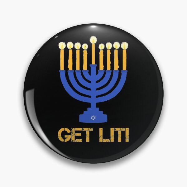 Item preview, Get Lit Funny Hanukkah Menorah designed and sold by weirdrelatives.