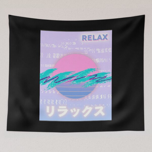 Item preview, Retro 80s and 90s Aesthetic Vaporwave Relax graphic designed and sold by D-C-Designs.