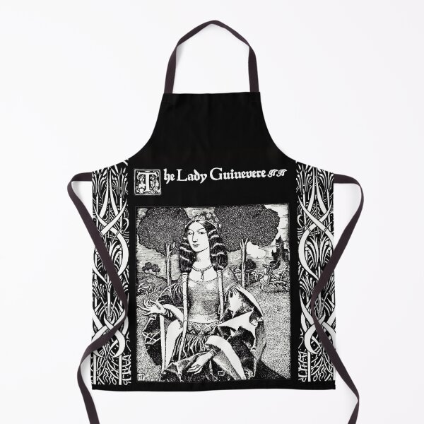 Item preview, ARTHURIAN LEGENDS,THE LADY GUINEVERE In Black and White designed and sold by BulganLumini.