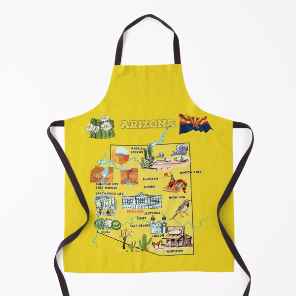 Item preview, Arizona state map with major cities,Tourist Destinations, landmarks, USA designed and sold by mashmosh.