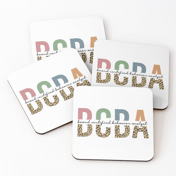 Item preview, BCBA Board Certified Behavior Analyst Cheetah typography |  Behavior analyst gifts designed and sold by Violet Treasures.