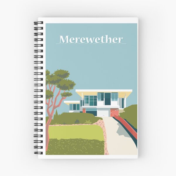 Item preview, Merewether Mid-Century Poster designed and sold by CarvedGreenman.