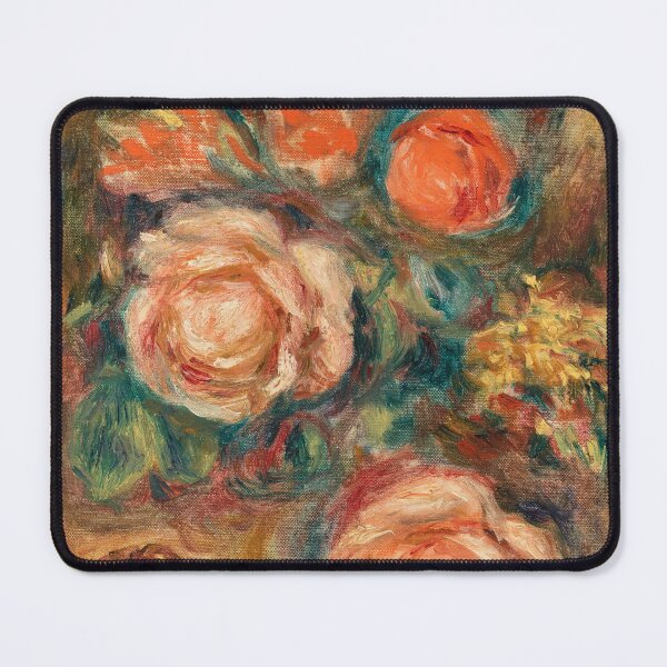 Aperçu de l'œuvre Tableau impressionniste Bouquet de roses (Bouquet de roses) (1900) par Pierre-Auguste Renoir créée et vendue par Designedbysm.