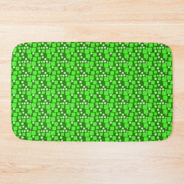 Item preview, Geometric Pattern Green Shades Squares designed and sold by NessiCreates.
