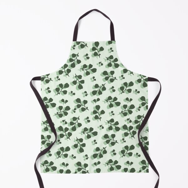 Item preview, Geometric Pattern Green Shades Leaves designed and sold by NessiCreates.