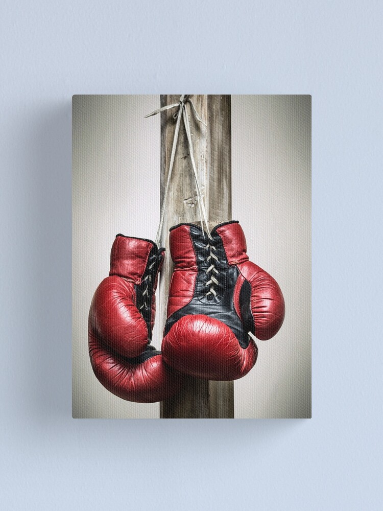 Retro Artistic Boxing Gloves Boxer  #41982 2 x Vinyl Stickers 25cm bw 