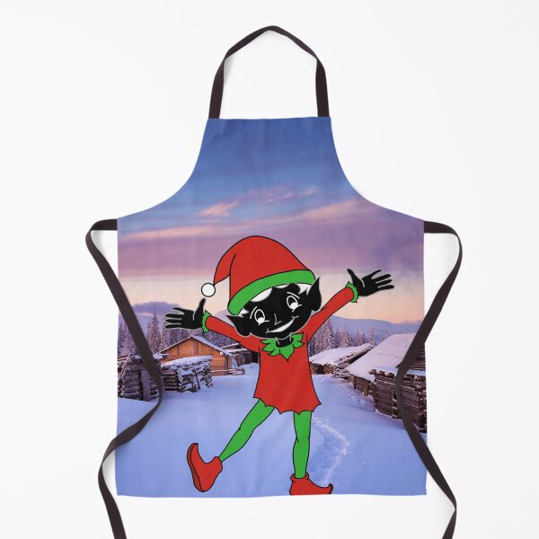Item preview, christmas elf in snow scene designed and sold by obsedian-dream.