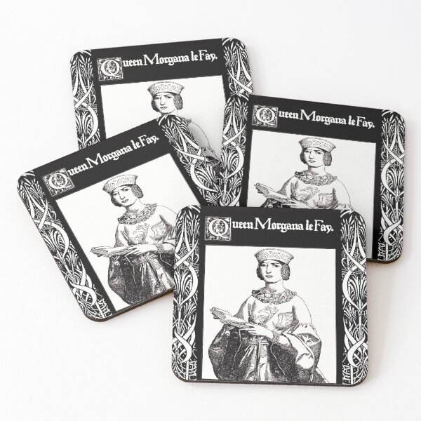 Item preview, ARTHURIAN LEGENDS,QUEEN MORGANA LE FAY In Black and White designed and sold by BulganLumini.