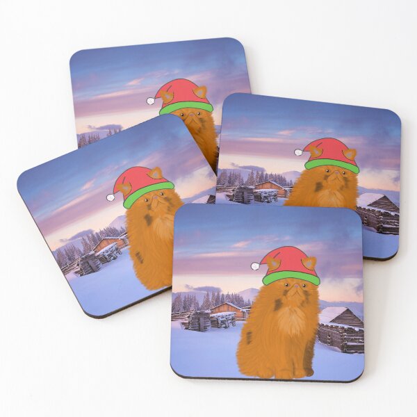 Item preview, christmas crookshanks dark snow scene designed and sold by obsedian-dream.