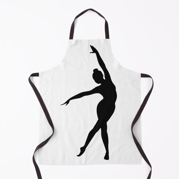 Item preview, The contour of a beautiful young girl doing gymnastics. Black silhouette of a graceful sportswoman. designed and sold by kosnatvi.