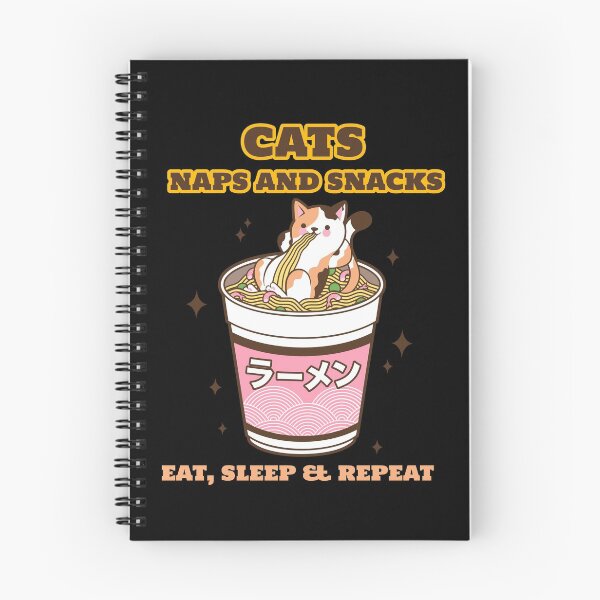 Item preview, CATS NAPS AND SNACKS - EAT, SLEEP & REPEAT designed and sold by AnimalsCartoon.