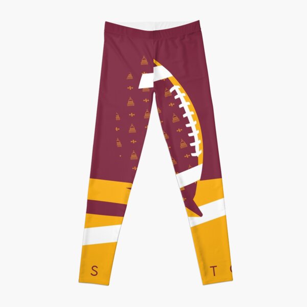 Washington Redskins Game Day Football Uniform Leggings - Designed By  Squeaky Chimp T-shirts & Leggings