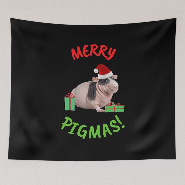 Item preview, Merry Pigmas Christmas Skinny Guinea Pig Santa Funny designed and sold by Artventurous.