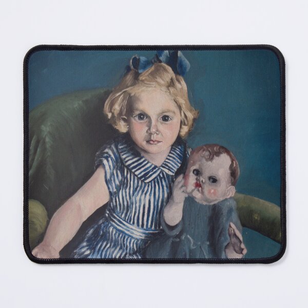 Item preview, Girl with her Doll Painting designed and sold by GingerMan2550.