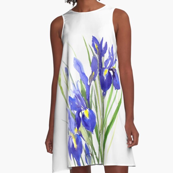 Aperçu de l'œuvre Iris bleus créée et vendue par surenart.