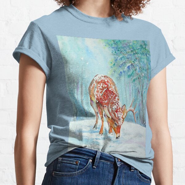 Stag in the Snow Classic T-Shirt