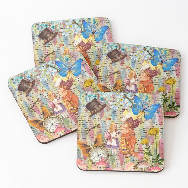 Item preview, Alice & The Queen Collage - Alice in Wonderland  designed and sold by maryedenoa.