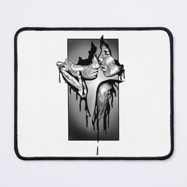 Item preview, Splat- dripping with love (monochromatic illustration on white) designed and sold by Anicatattoos.