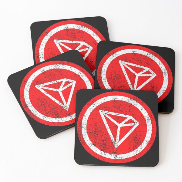 Item preview, Tron Distressed Crypto Coin Image designed and sold by CryptoStyles00.