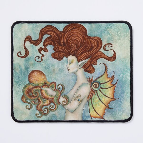 Item preview, Mermaid and Octopus designed and sold by AmyBrownArt.