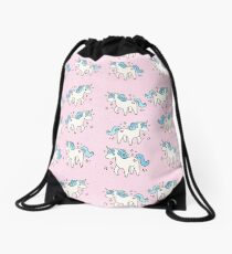 Unicorn Scatter Pattern Drawstring Bag