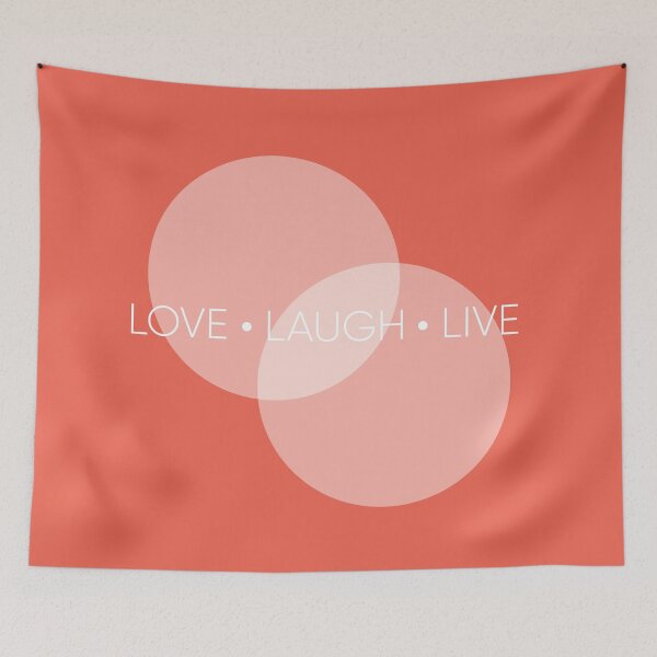 Item preview, Love. Laugh.Live Quote Design designed and sold by Nadheesh.