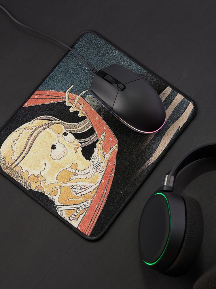 Alternate view of 'Weird Skeleton' by Katsushika Hokusai (Reproduction) Mouse Pad