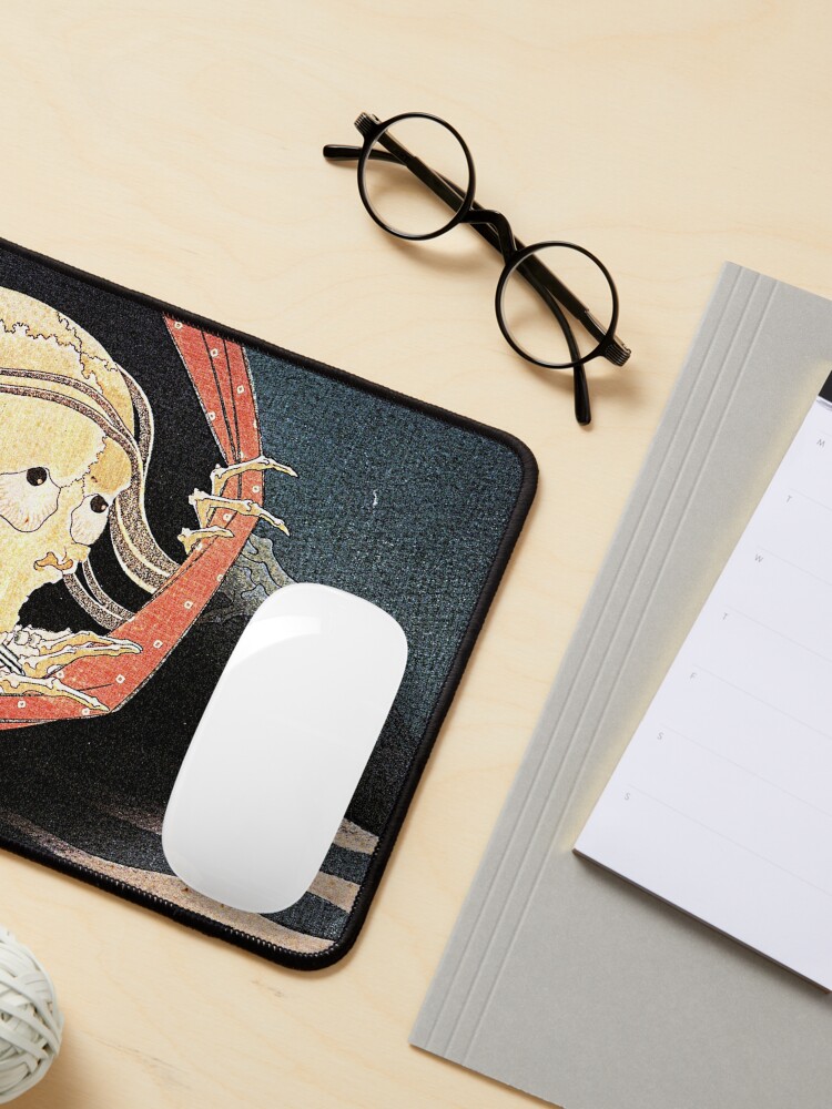 Alternate view of 'Weird Skeleton' by Katsushika Hokusai (Reproduction) Mouse Pad