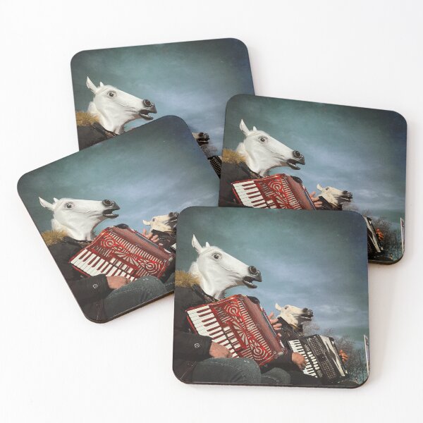 Item preview, Horse men making music designed and sold by Christine Mignon.