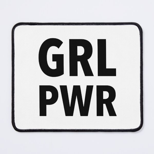 Item preview, GRL PWR. Girl power. Sentence. Black Text. Straight calligraphy. Letters. designed and sold by AnaStickerD.