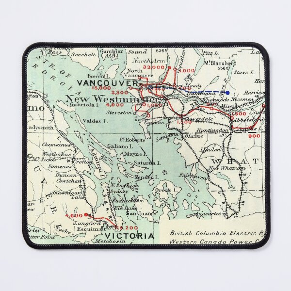 Item preview, 1911 Vintage Map of Victoria Island and Vancouver Area designed and sold by Gin Neko.