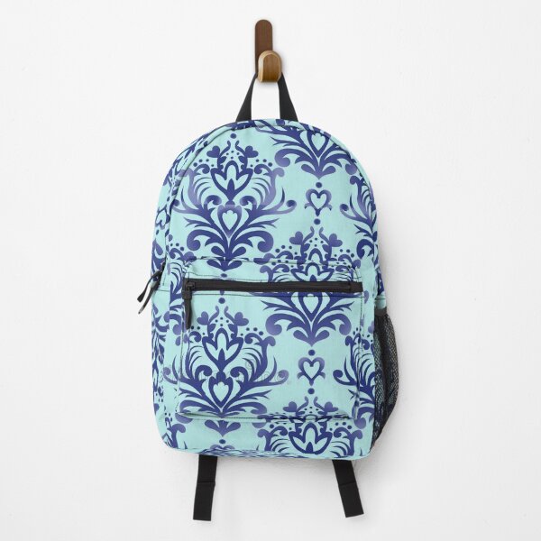 Item preview, Aqua and Purple Damask designed and sold by incarnations.